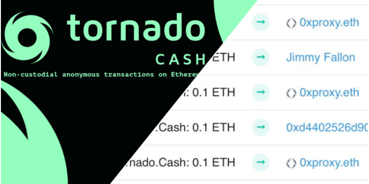 神秘人抗议对混币器Tornado制裁！大量发送0.1ETH到名人钱包